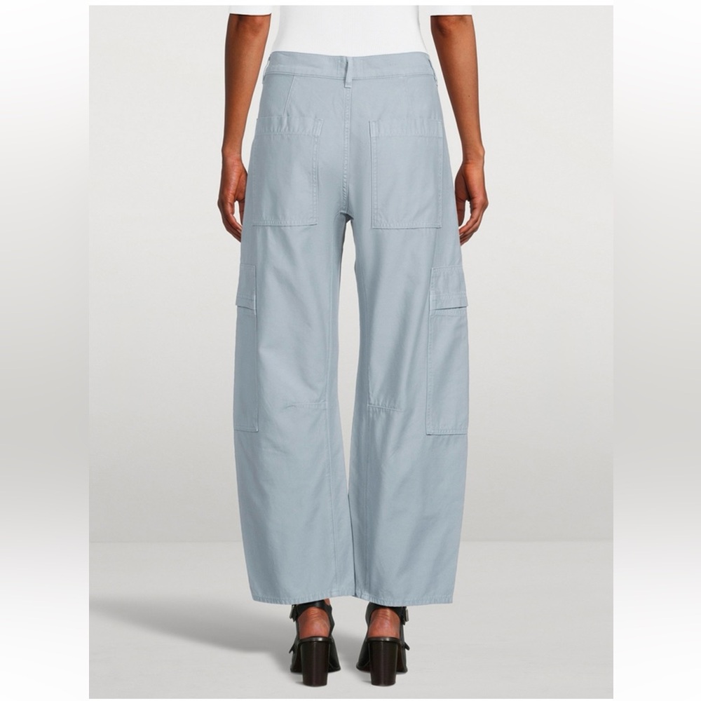 NWT Citizens Of Humanity Light Blue Wide-Leg Cargo Pants - Picture 2 of 7